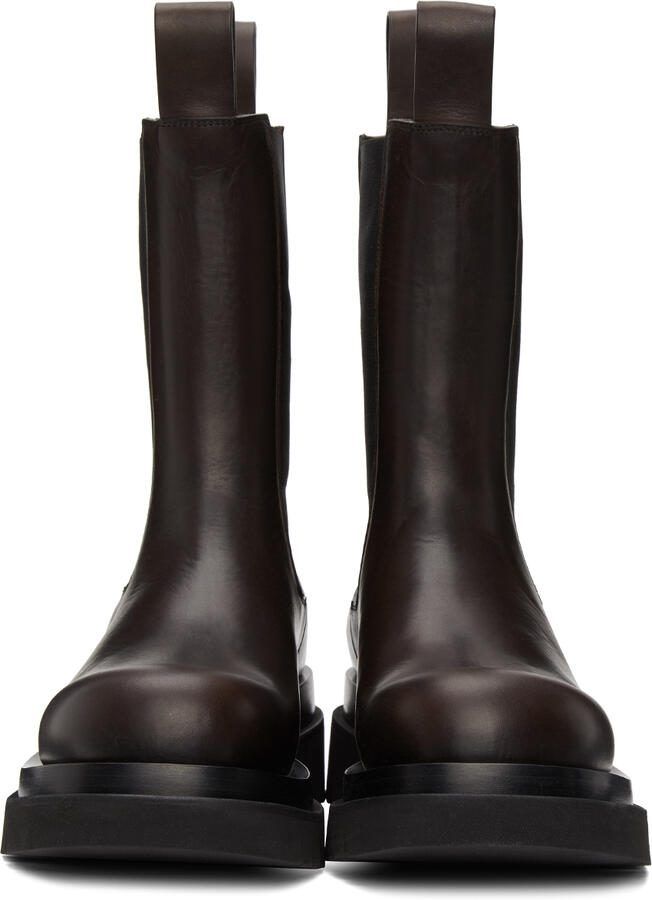 Bottega Veneta Brown Medium 'The Lug' Chelsea Boots - Picture 2