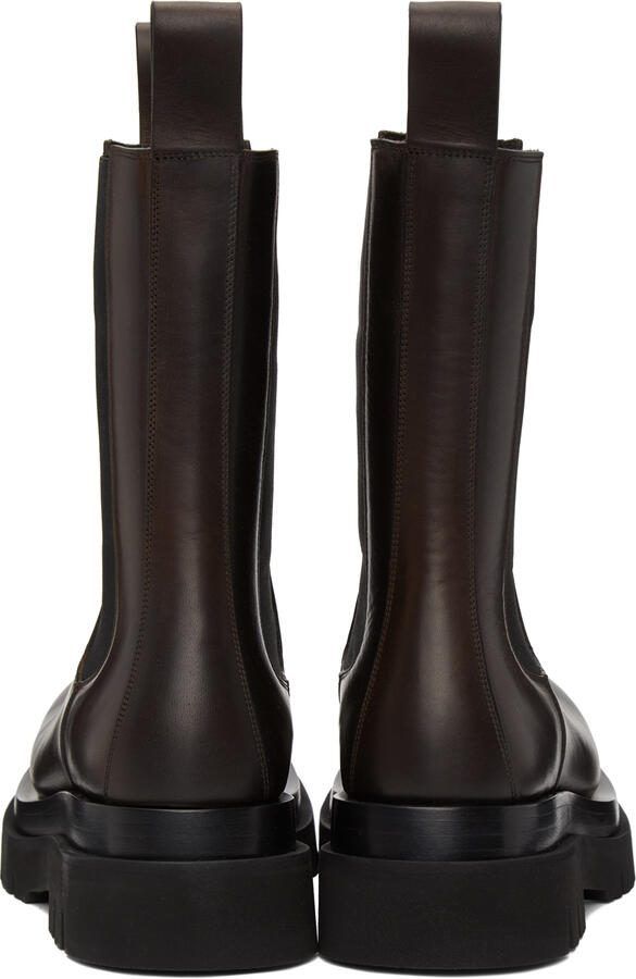 Bottega Veneta Brown Medium 'The Lug' Chelsea Boots - Picture 3