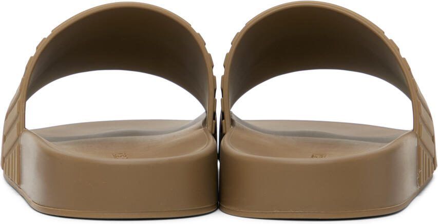 Bottega Veneta Brown Slider Sandals