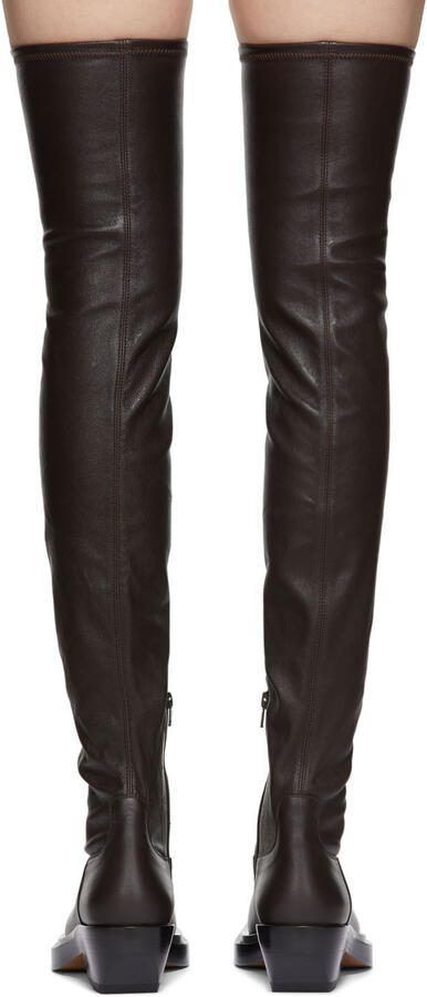 Bottega Veneta Brown 'The Lean' Tall Boots - Picture 2