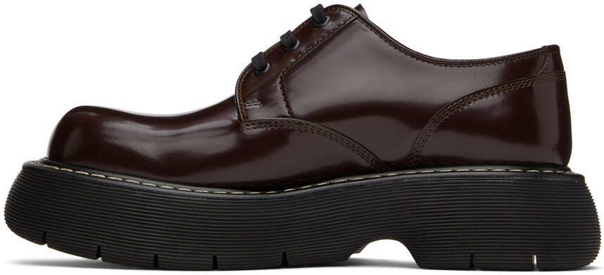 Bottega Veneta Burgundy Swell Lace-Up Boots - Picture 3