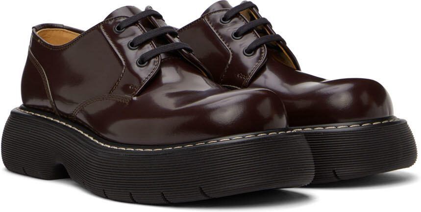 Bottega Veneta Burgundy Swell Lace-Up Boots - Picture 2