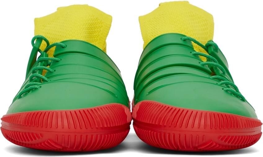 Bottega Veneta Green  Red Climber Sneakers - Picture 2