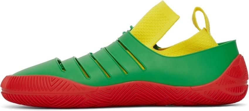 Bottega Veneta Green  Red Climber Sneakers - Picture 3