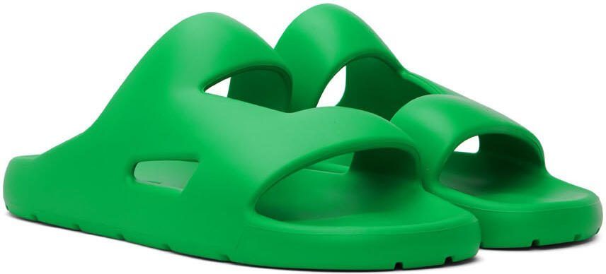 Bottega Veneta Green Band Sandals - Picture 2