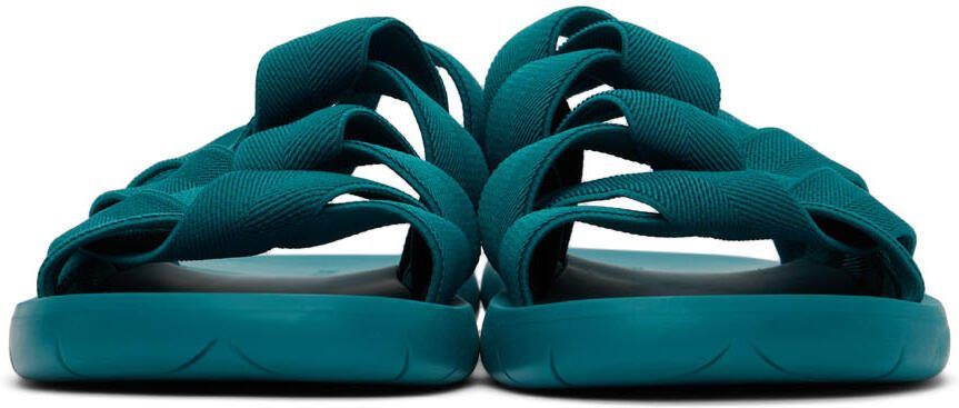 Bottega Veneta Green Plat Sandals - Picture 3