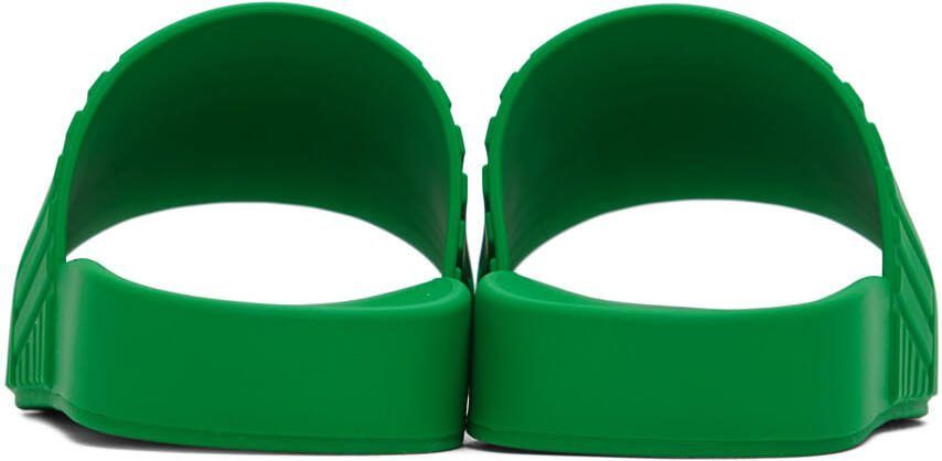 Bottega Veneta Green Slider Sandals