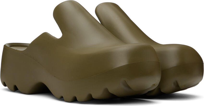 Bottega Veneta Khaki Flash Clog - Picture 2