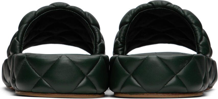 Bottega Veneta Khaki Padded Sandals
