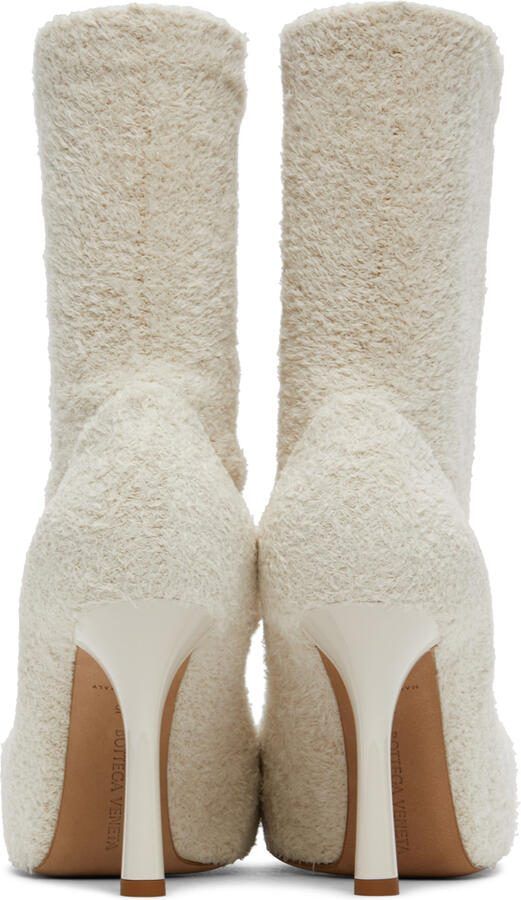Bottega Veneta Off-White Knit 'The Bold' Boots - Picture 3