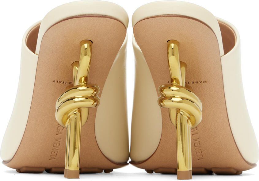 Bottega Veneta Off-White Knot Mules