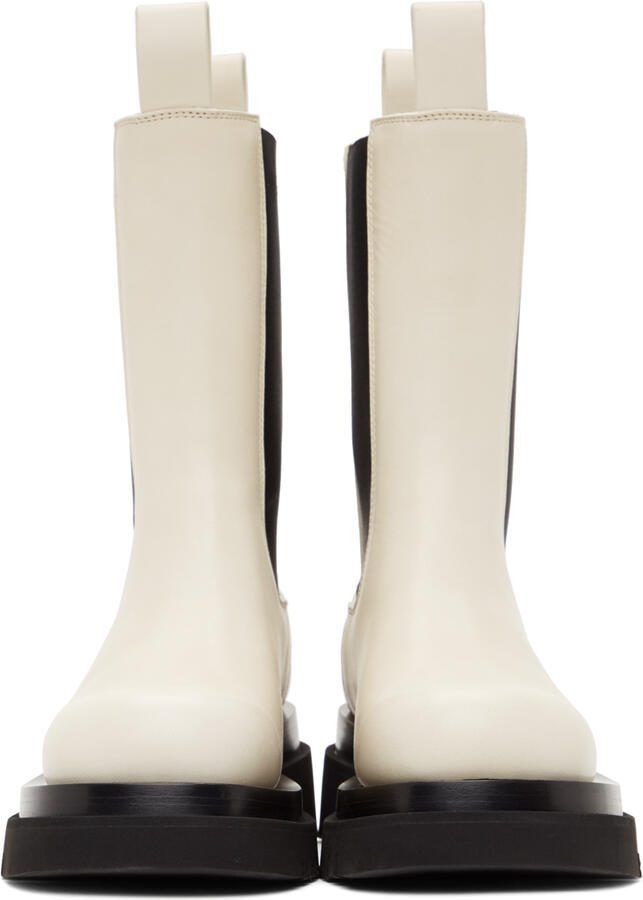 Bottega Veneta Off-White Lug Boots - Picture 5