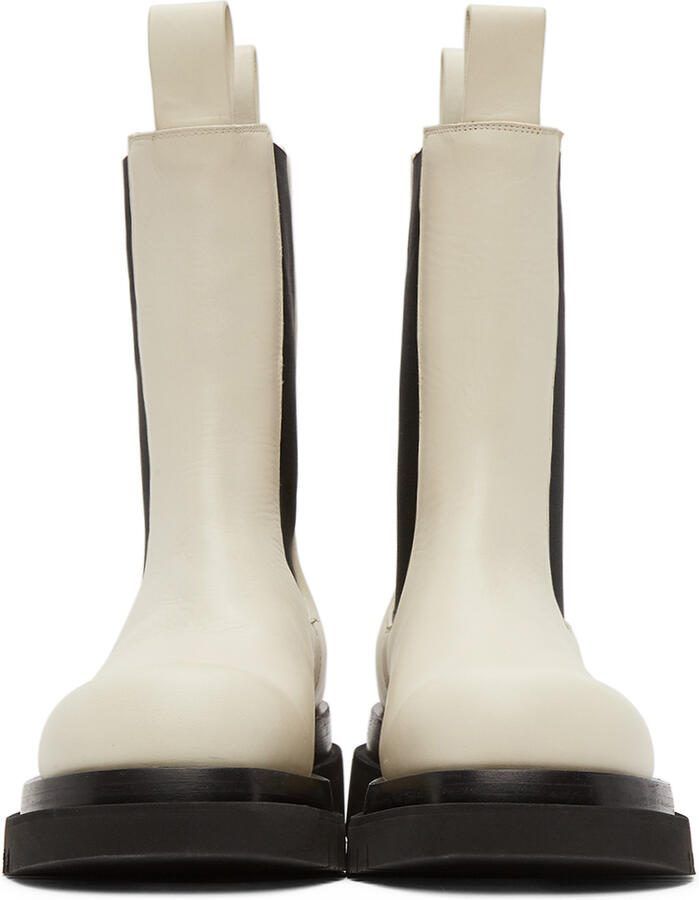 Bottega Veneta Off-White Medium 'The Lug' Chelsea Boots - Picture 2