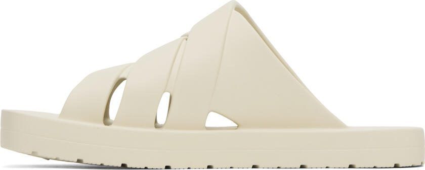 Bottega Veneta Off-White Slip-On Sandals - Picture 3