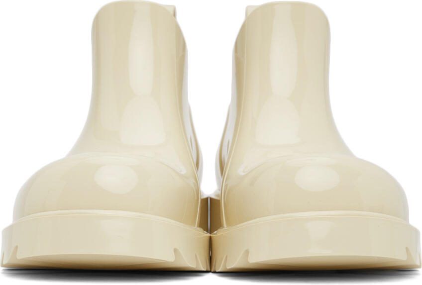 Bottega Veneta Off-White Stride Boots - Picture 3