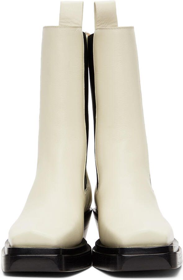 Bottega Veneta Off-White 'The Lean' Chelsea Boots - Picture 2