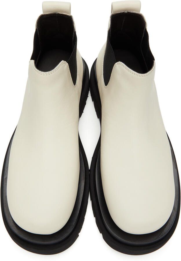 Bottega Veneta Off-White 'The Lug' Low Boots - Picture 2
