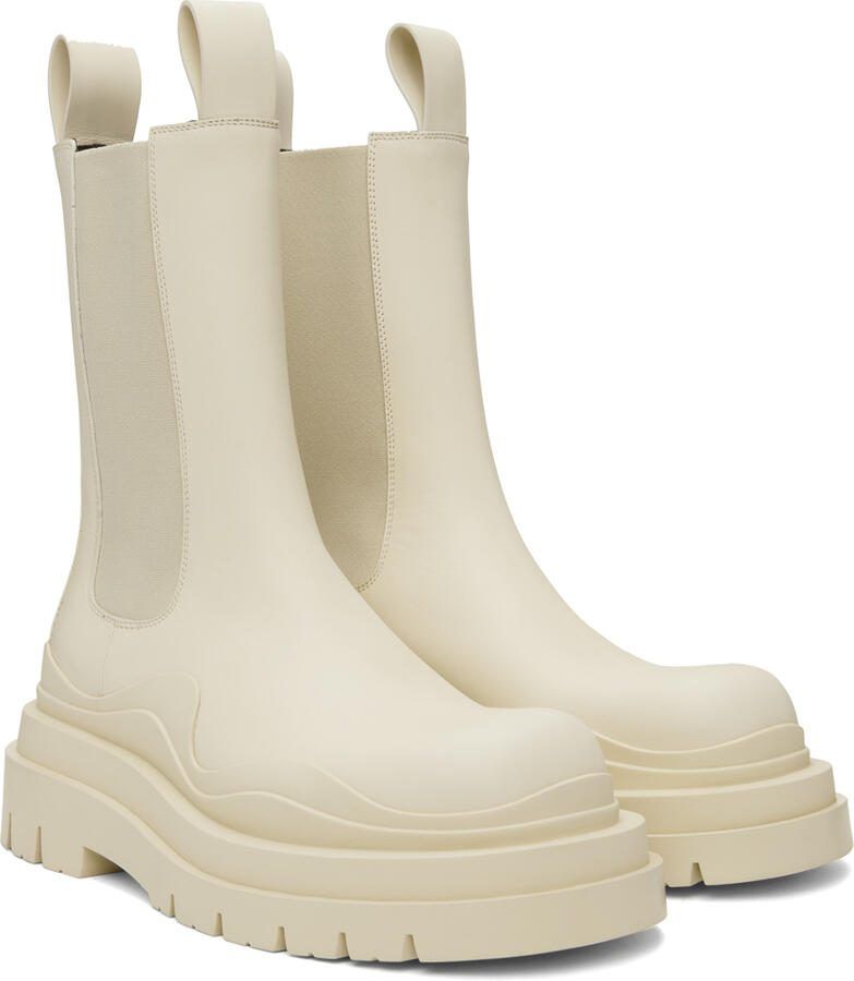 Bottega Veneta Off-White Tire Chelsea Boot - Picture 2