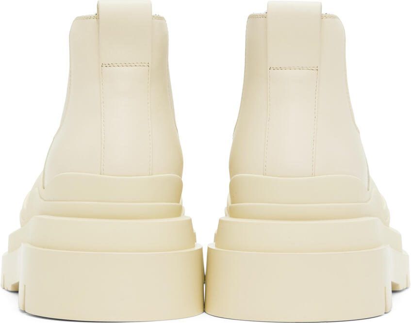 Bottega Veneta Off-White Tire Chelsea Boots