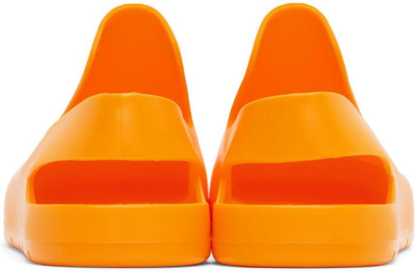 Bottega Veneta Orange Puddle Loafers - Picture 2