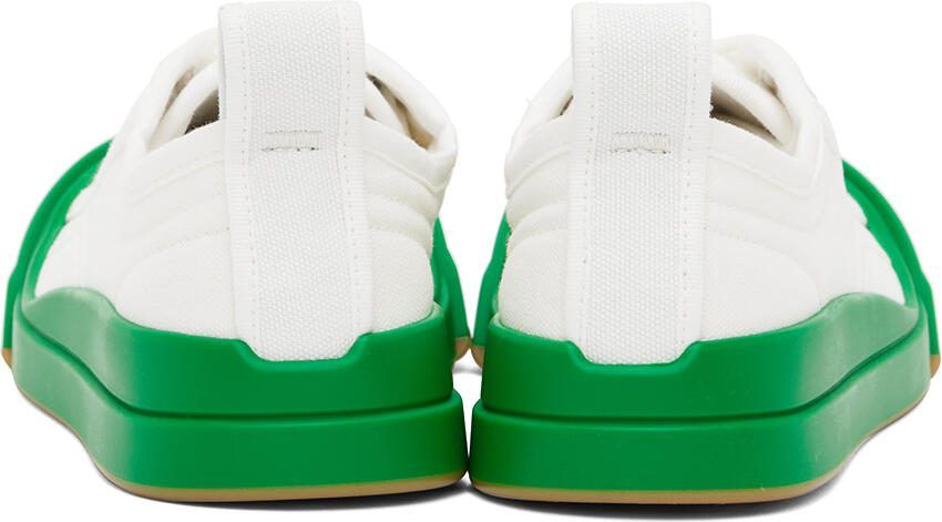 Bottega Veneta White Vulcan Sneakers