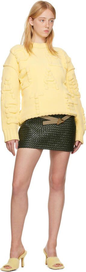 Bottega Veneta Yellow Stretch Heeled Sandals - Picture 4