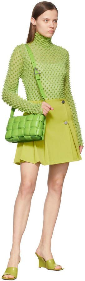 Bottega Veneta Yellow Stretch Wedge Sandals - Picture 4