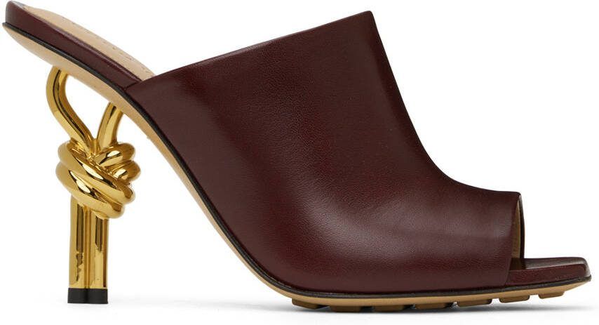 Bottega Veneta Brown Knot Mules - Picture 4