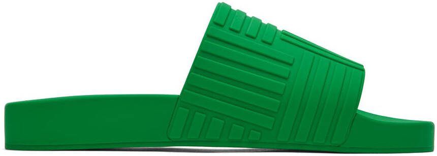 Bottega Veneta Green Slider Sandals
