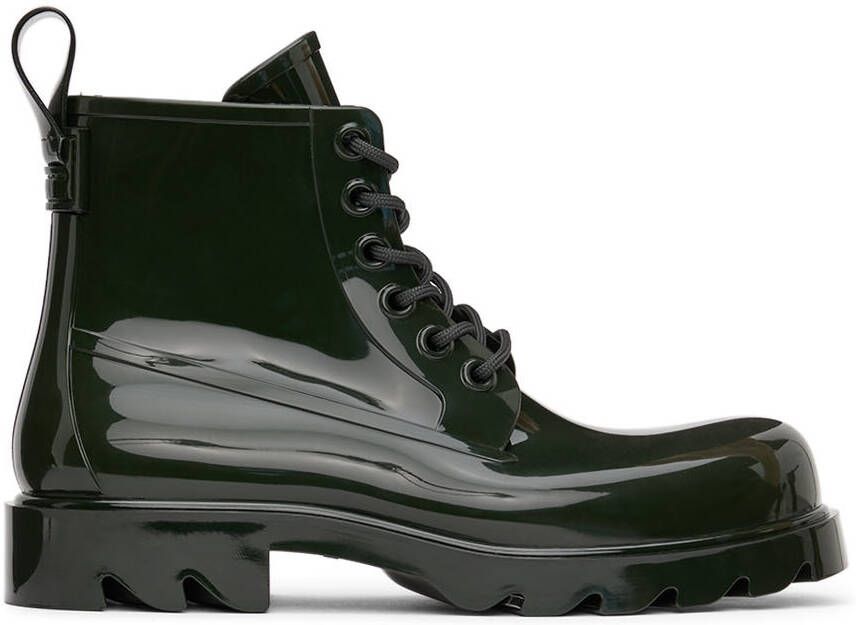 Bottega Veneta Green Stride Ankle Boots - Picture 4