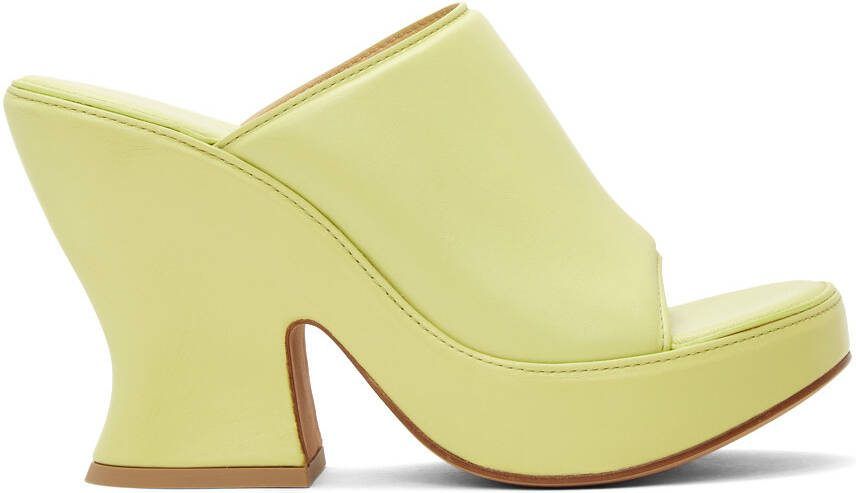 Bottega Veneta Green Wedge Heeled Sandals - Picture 5