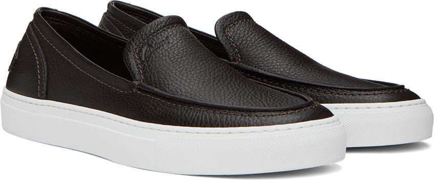 Brioni Brown Slip-On Loafers - Picture 2
