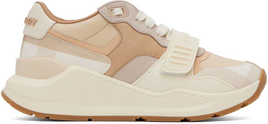 Burberry Beige Check Sneakers
