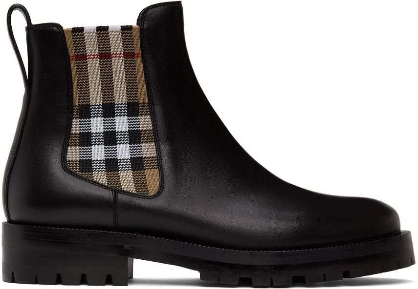Burberry Black Allostock Ankle Boots - Picture 4
