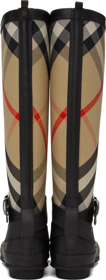 Burberry Beige  Black House Boots - Picture 3