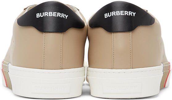 Burberry Beige Bio-Based Striped Sole Sneakers - Picture 4