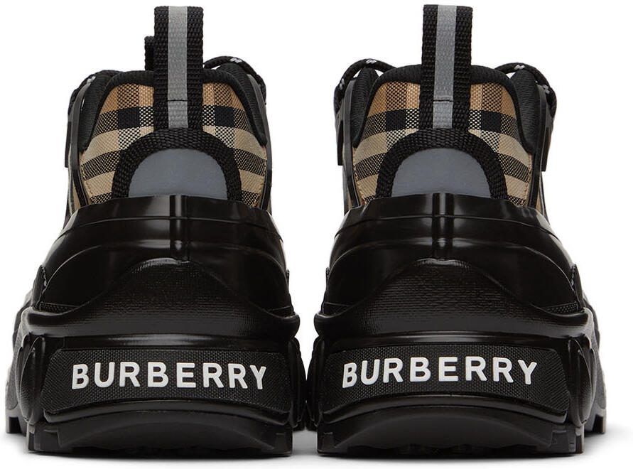 Burberry Black  Beige Arthur Check Sneakers