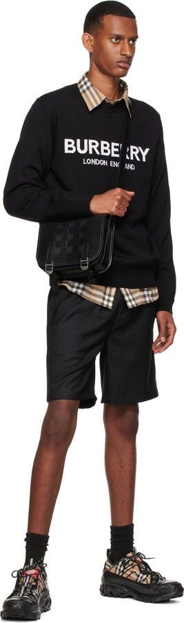 Burberry Black  Beige Arthur Check Sneakers - Picture 4
