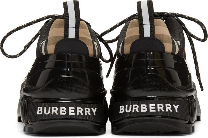 Burberry Black  Beige Arthur Sneakers - Picture 4