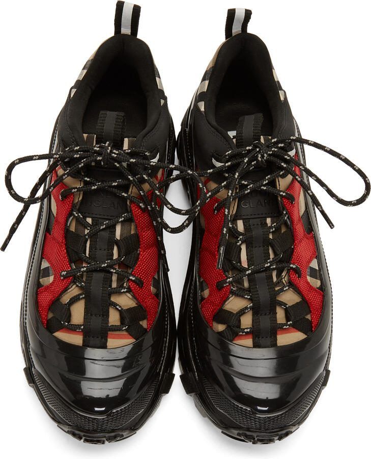 Burberry Black  Beige Arthur Sneakers