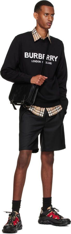 Burberry Black  Red Arthur Sneakers - Picture 4