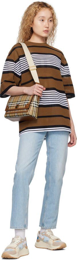 Burberry Blue Check Sneakers - Picture 4