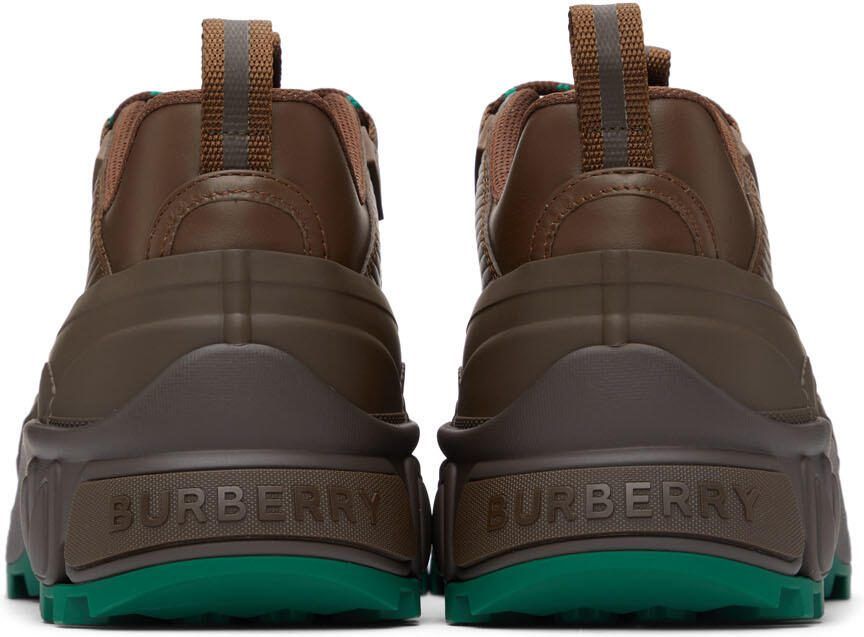 Burberry Brown  Green Arthur Sneakers