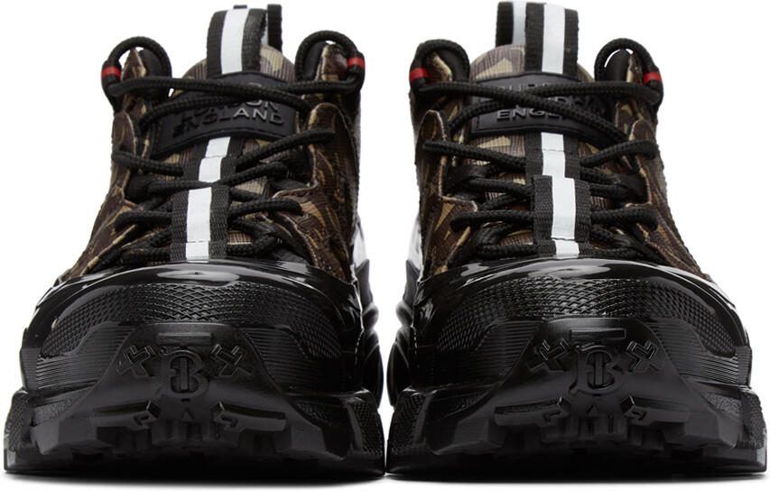 Burberry Brown E-Canvas Monogram Arthur Sneakers
