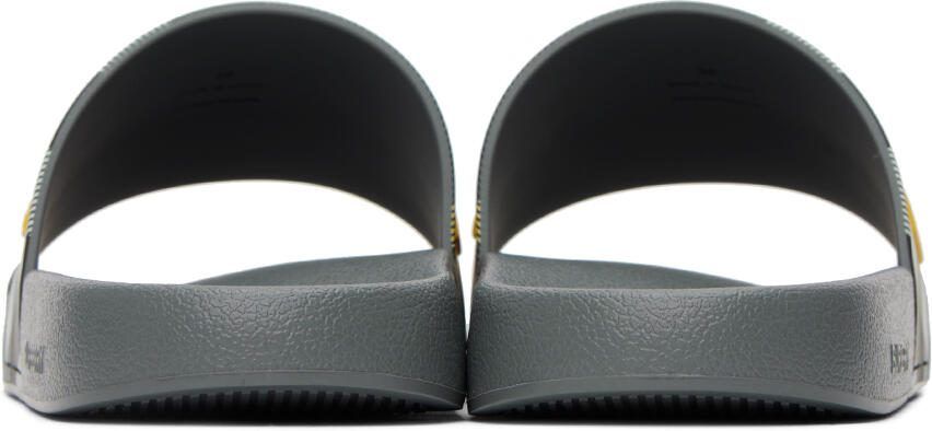 Burberry Gray Check Slides