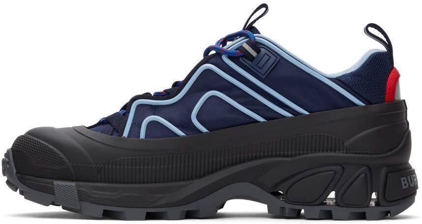 Burberry Navy  Black Two-Tone Arthur Sneakers - Picture 2