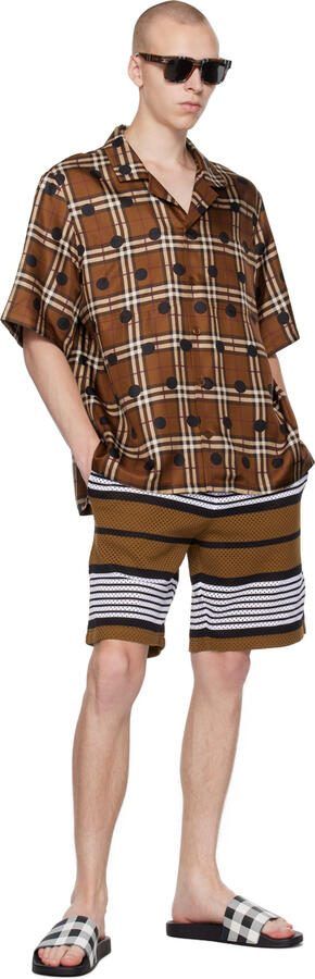 Burberry Navy Check Slides - Picture 3