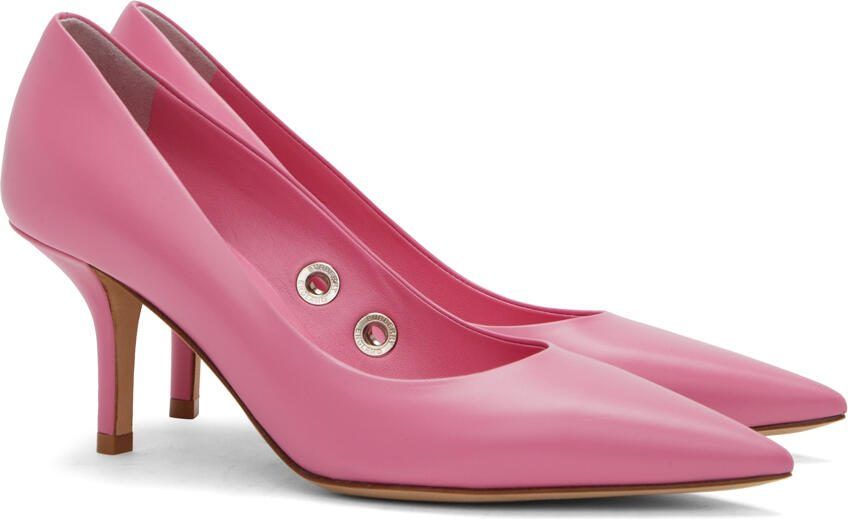 Burberry Pink Leather Heels - Picture 2