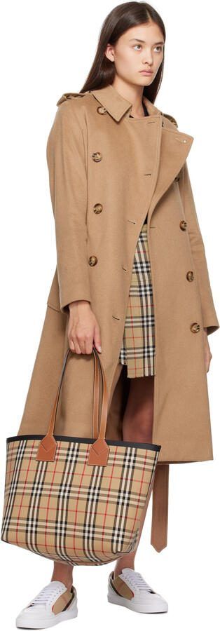 Burberry White  Tan House Sneakers - Picture 4