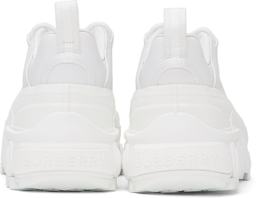 Burberry White Leather Arthur Sneakers